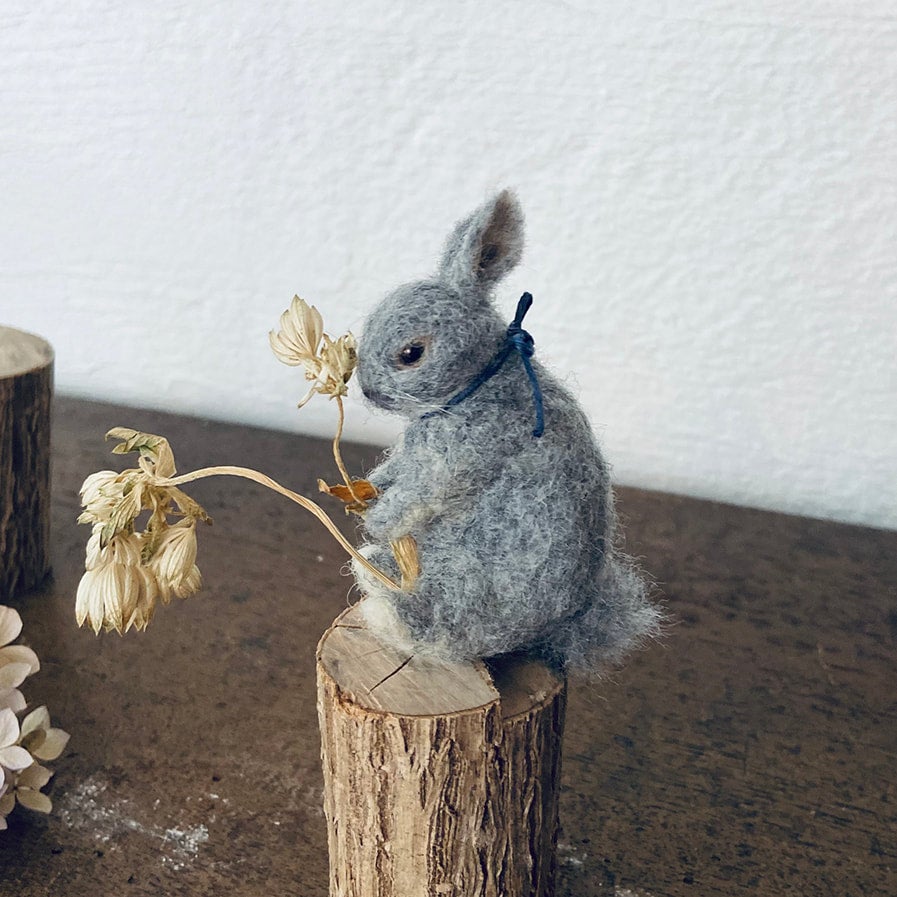 羊毛フェルトのうさぎ | CHATIERE